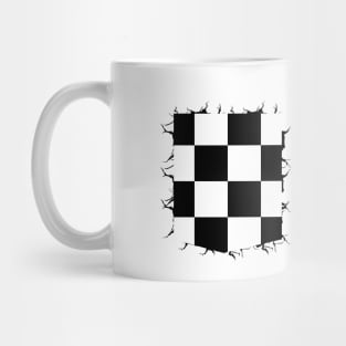 Checkers graphic pocket Mug